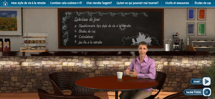 Lien à le site Web Mon café-retraite