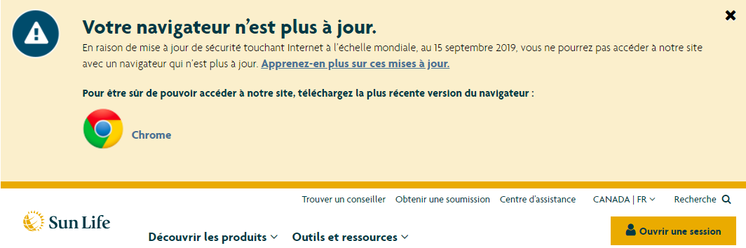Browser not supported