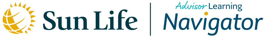 Sun Life logo and Advisor Learning Navigator logo