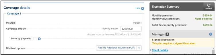 Sun Life Advisor Site Enhanced Insurance dividend option Sun Life Advisor Site Enhanced Insurance dividend option